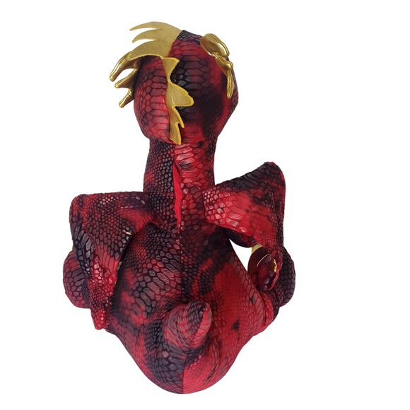 Hug Me Lite Up Red Dragon 21" Interactive Plush Soft Textured Stuffed Animal - Picture 6 of 8